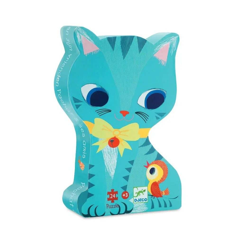 Djeco Pachat and Friends Cat Silhouette Puzzle 24 pieces